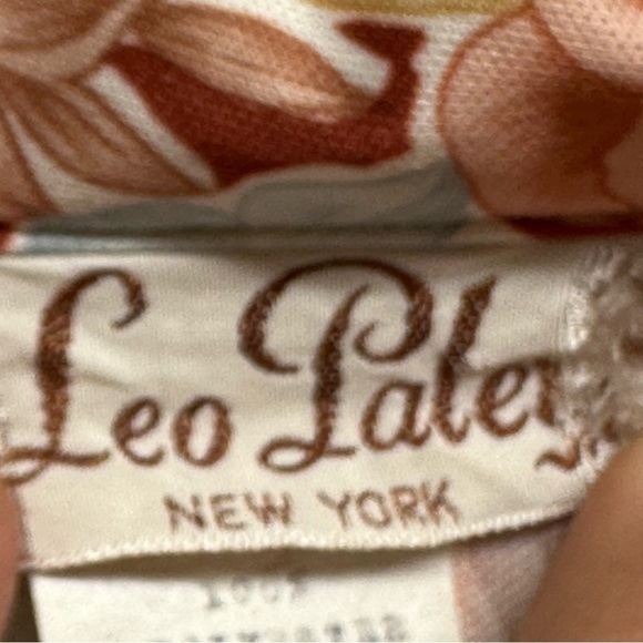 VINTAGE floral blouse‎ women’s size 10 3//4 button down collared - Picture 3 of 5